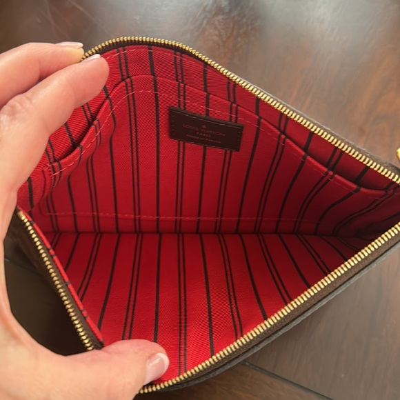 Louis Vuitton Damier Ebene Neverfull PM Pochette - Picture 9 of 12